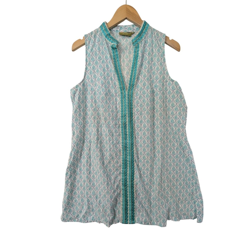 Rock Flower Paper Cover Up Tunic Dress Womens XL Lightweight Beach Resort Vaca